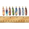 16Pcs 8 Styles Alloy Enamel Pendants FIND-FS0002-69-5