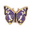 Butterfly Alloy Enamel Lapel Pin Backs JEWB-P057-04B-G-1