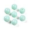 Opaque Solid Color Glass Beads GLAA-N007-8mm-A12-1