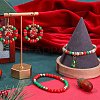 1200Pcs 4 Colors Christmas Themed Opaque Acrylic Beads MACR-SC0001-41-4
