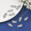 SHEGRACE Brass Micro Pave Clear Cubic Zirconia Pendants XGRQ2C218-408P-5
