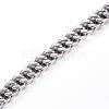 Tarnish Resistant 316 Surgical Stainless Steel Curb Chain Bracelets BJEW-G520-25-3