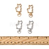 40Pcs 2 Colors Alloy Swivel Snap Hook Clasps FIND-FS0004-73E-5