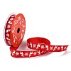5 Yards Christmas Polyester Printed Grosgrain Ribbon OCOR-A008-01F-2