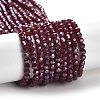Electroplate Opaque Glass Beads Strands EGLA-A035-P3mm-A02-1