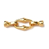 Brass Fold Over Clasps KK-Z121-26G-1