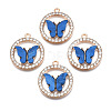 Alloy Rhinestone Pendants PALLOY-S183-001-RS-2