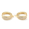 Brass Micro Pave Clear Cubic Zirconia Stud Earring Findings ZIRC-L097-024G-1