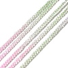 Transparent Gradient Color Glass Beads Strands GLAA-H021-01A-02-2