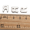 Tarnish Resistant 304 Stainless Steel Letter Charms X-STAS-O072-R-3