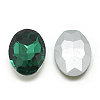 Pointed Back Glass Rhinestone Cabochons RGLA-T080-10x14mm-15-2