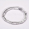 Electroplate Non-magnetic Synthetic Hematite Beads Strands G-J170A-4x4mm-01-2