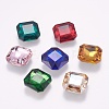 Pointed Back K9 Glass Rhinestone Cabochons RGLA-F048-M-2