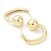 Rack Plating Brass Round Ball Stud Earrings EJEW-B027-10G-2
