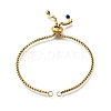 Adjustable 304 Stainless Steel Slider Bracelet/Bolo Bracelets Making STAS-I153-03G-03-1