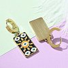 304 Stainless Steel Enamel Hoop Earrings for Women STAS-Z105-01G-02-3