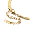 Ion Plating(IP) 304 Stainless Steel Herringbone Chain Necklace for Men Women NJEW-E076-03C-G-3