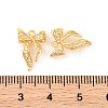 Brass Micro Pave Clear Cubic Zirconia Pendants KK-U017-02G-3