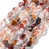Natural Hematoid Quartz/Ferruginous Quartz Beads Strands G-P497-01C-01-1