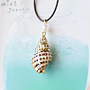 Natural Conch and Shell Pendant Necklaces YJ0466-11-1