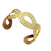 304 Stainless Steel Cuff Bangles for Women WG694E4-02-2