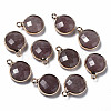 Natural Strawberry Quartz Charms G-Q998-026G-1