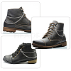 Iron Shoe Decoration Double Strand Paperclip & Cable Chain FIND-PH01455-3
