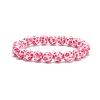 Leopard Print Resin Round Beaded Stretch Bracelet for Women BJEW-JB08490-1