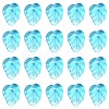 Autumn Theme Two-Tone Transparent Glass Charms GLAA-YW0001-53B-1