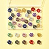 36Pcs 9 Colors Electrophoresis Iron Beads FIND-FS0004-07-6