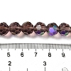 Electroplate Transparent Glass Beads Strands EGLA-A035-T10mm-L13-4