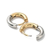 Ion Plating(IP) Two Tone 304 Stainless Steel Huggie Hoop Earrings EJEW-A106-01A-2