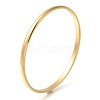 Ion Plating(IP) 304 Stainless Steel Plain Bangles BJEW-L664-024E-G-01-1