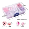 8 Style Pink & Purple Series Opaque Acrylic Beads MACR-YW0001-50-3