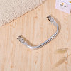 Zinc Alloy Tube Bag Flex Frames DIY-WH0581-47A-4