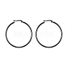 304 Stainless Steel Big Hoop Earrings EJEW-F105-06B-2