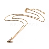 Letter Brass Micro Pave Cubic Zirconia Initial Pendants Necklaces NJEW-JN02585-20-1
