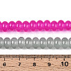 Baking Paint Imitation Jade Glass Beads Strands GLAA-T025-8mm-16-4