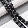 Dyed & Heated Natural Black Agate Beads Strands G-K359-B13-01-2