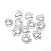 304 Stainless Steel Open Charms STAS-E474-14-2