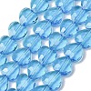 Transparent Glass Beads Strands GL-CBA7A17-03A-05-1