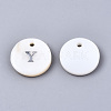 Natural Freshwater Shell Pendants X-SHEL-Q018-01A-Y-P-2