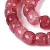 Ombre Effect Dyed Glass Beads Strands GLAA-Q106-05B-A09-3