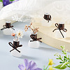 5Pcs Miniature Glass Vase Bottles with Polyester Cord AJEW-TAC00059-7