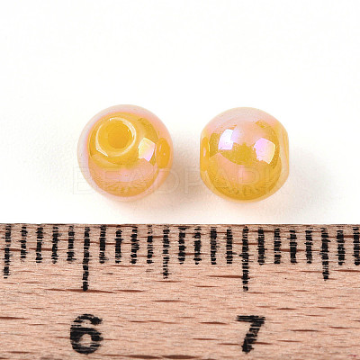 Electroplate Pearlized Glass Pearl Beads EGLA-T021-14A-09-1