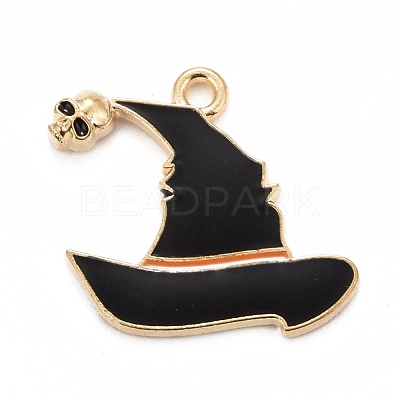 Halloween Alloy Enamel Pandants ENAM-C004-08-1