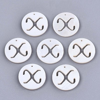 Natural Freshwater Shell Charms SHEL-S276-119X-1