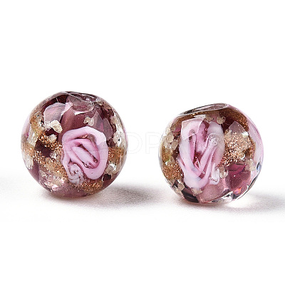 Luminous Handmade Gold Sand Lampwork Beads LAMP-T021-03N-1
