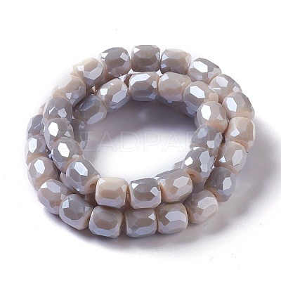 Electroplate Opaque Glass Beads GLAA-F108-10A-06-1
