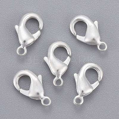 Brass Lobster Claw Clasps KK-901-S-NF-1